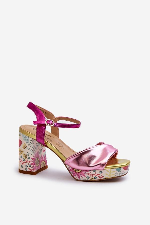 pink Heel sandals model 196971 Step in style