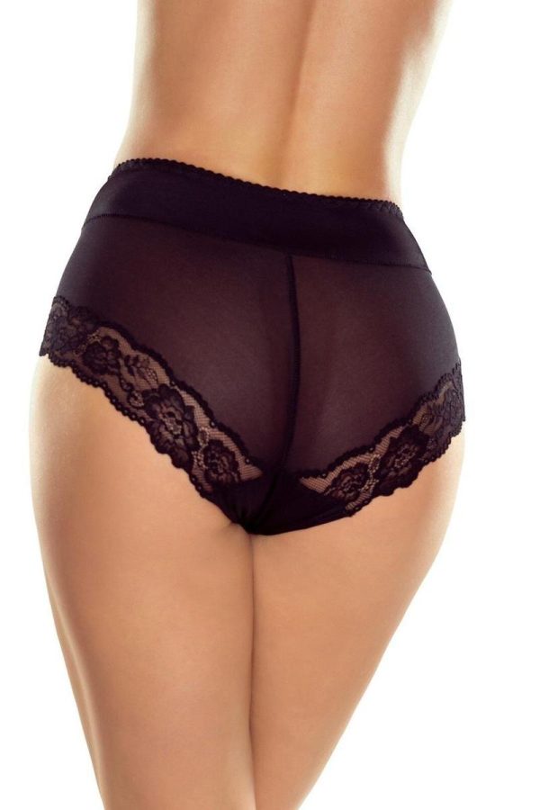 Black Panties in Briefs with Spandex and Polyamide