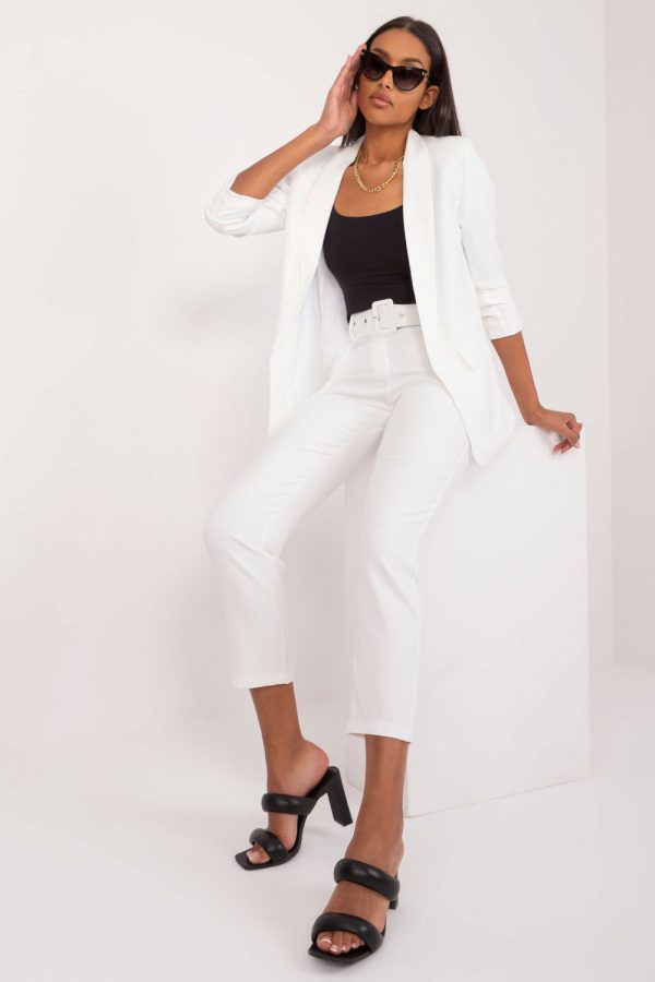 White Jacket in Jackets, Vests For Women with Spandex and Polyester
