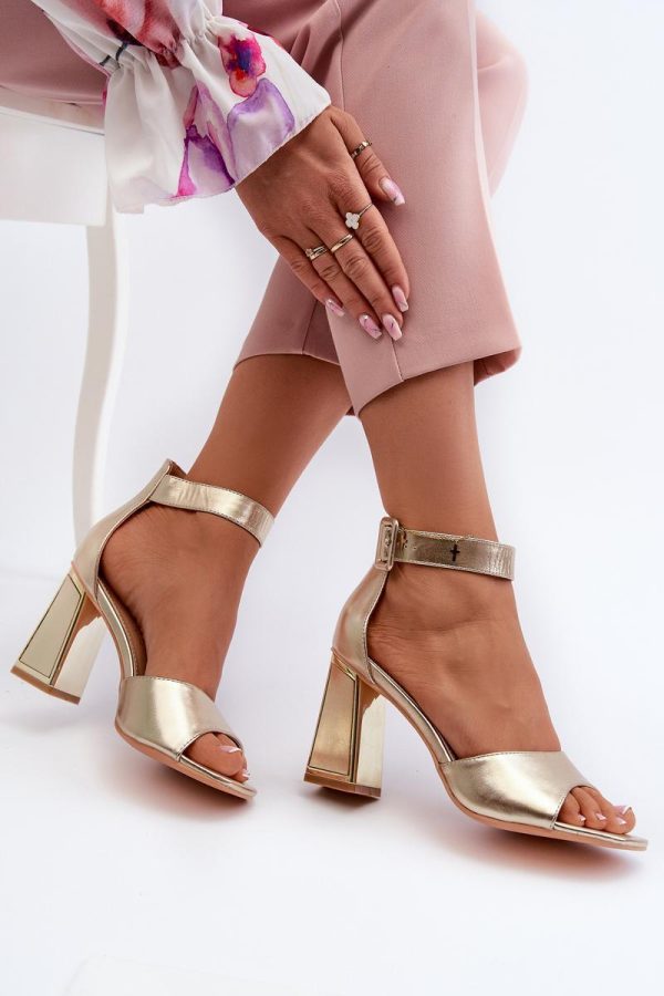 Yellow Heel Sandals in Sandals & Flip-Flops For Women with Fabric, Footbed and Heel Height
