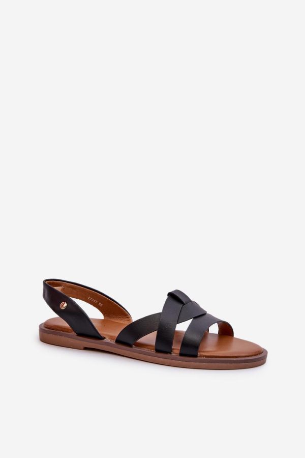 Black Sandals in Sandals & Flip-Flops For Women with Fabric and Footbed