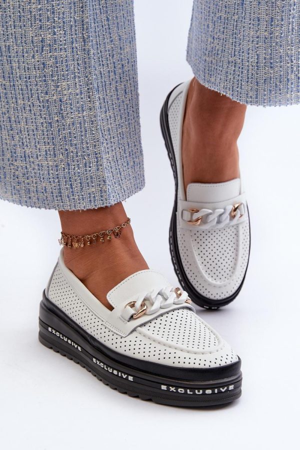 white Mocassin model 197156 Step in style