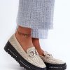 1030416.jpg Yellow Mocassin in Moccasins, Loafers with Fabric, Footbed, Upper Height and Platform Height