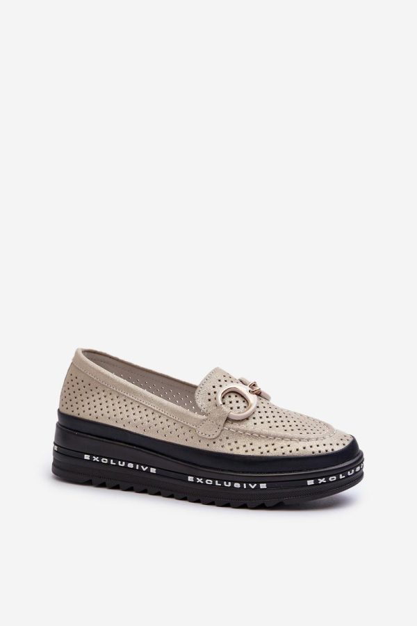 Yellow Mocassin in Moccasins, Loafers with Fabric, Footbed, Upper Height and Platform Height