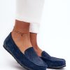 1030440.jpg Navy Blue Mocassin in Moccasins, Loafers with Fabric, Footbed and Upper Height