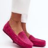 1030443.jpg Pink Mocassin in Moccasins, Loafers with Fabric, Footbed and Upper Height
