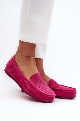 1030443.jpg Pink Mocassin in Moccasins, Loafers with Fabric, Footbed and Upper Height