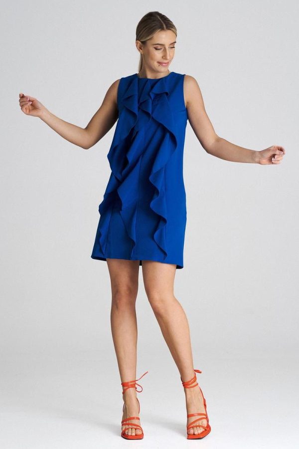 Blue Cocktail Dress in Formal Dresses, Cocktail Dresses with Polyester and Viscose