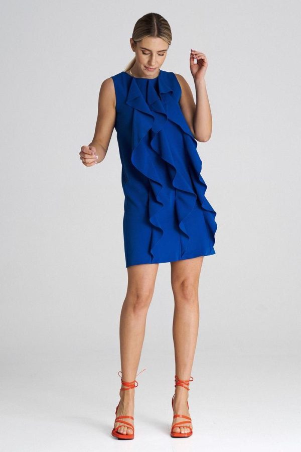 Blue Cocktail Dress in Formal Dresses, Cocktail Dresses with Polyester and Viscose