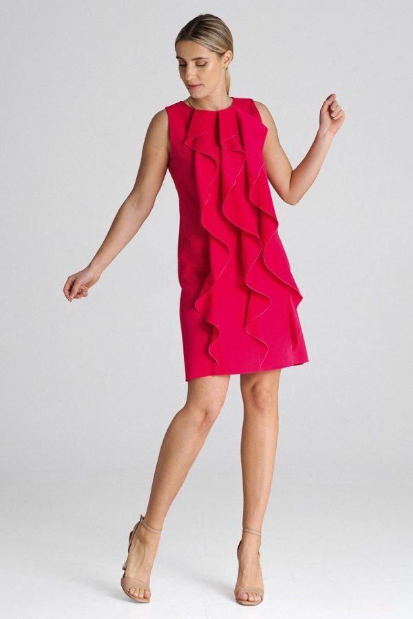 Pink Cocktail Dress in Formal Dresses, Cocktail Dresses with Polyester and Viscose