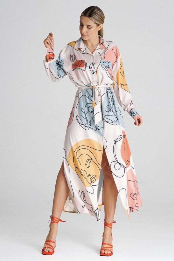 multicolor Daydress model 197187 Figl