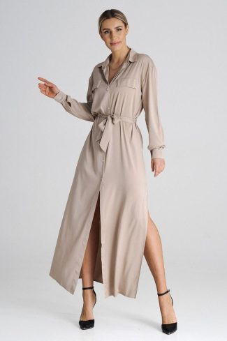 beige Daydress model 197190 Figl