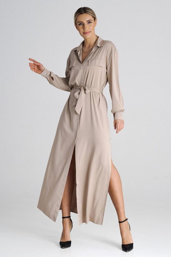 beige Daydress model 197190 Figl