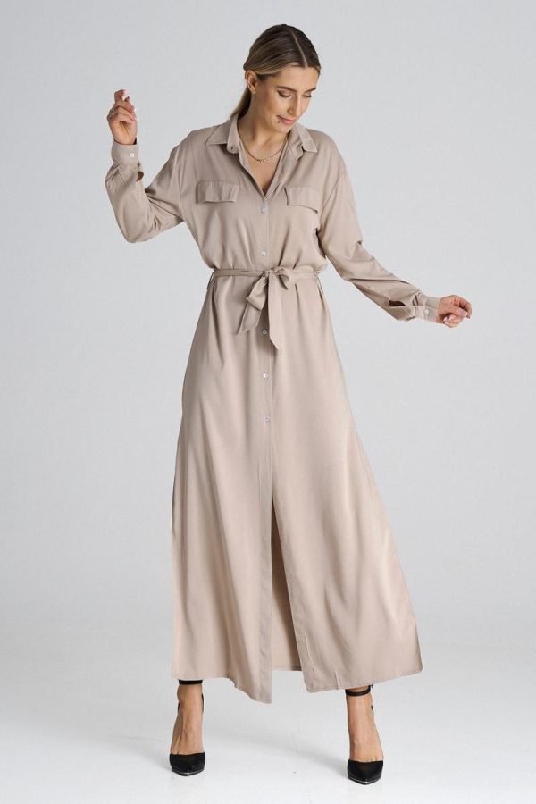 beige Daydress model 197190 Figl