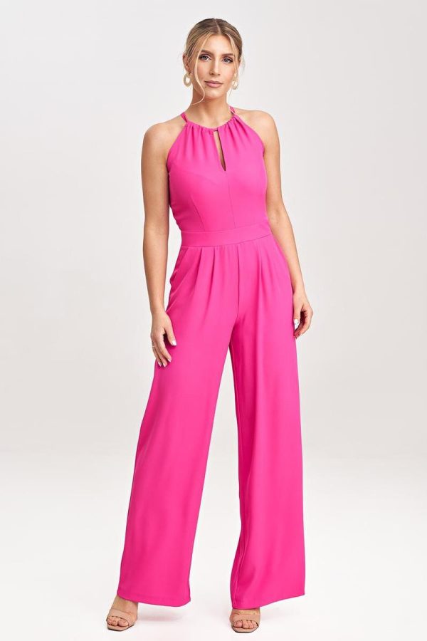 Pink Suit in Playsuits For Women with Polyester