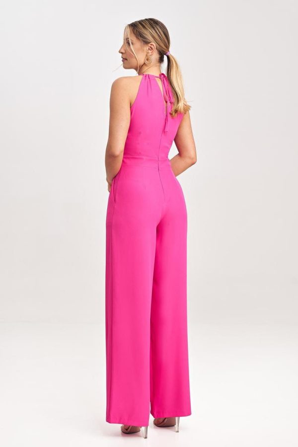 Pink Suit in Playsuits For Women with Polyester