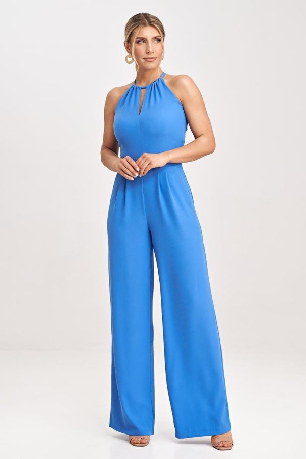 Blue Suit in Playsuits For Women with Polyester