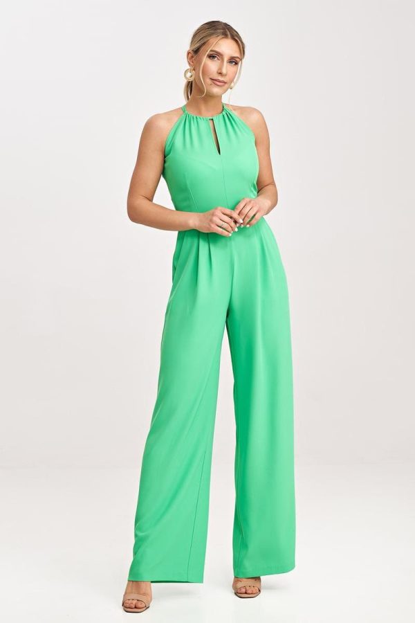 Green Suit in Playsuits For Women with Polyester