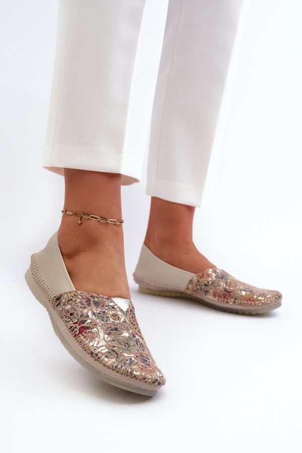 Beige Ballet Flats in Ballet Flats, Ballet Pumps For Women with Fabric, Footbed and Upper Height