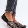 Black Ballet Flats in Ballet Flats, Ballet Pumps For Women with Fabric, Footbed and Upper Height