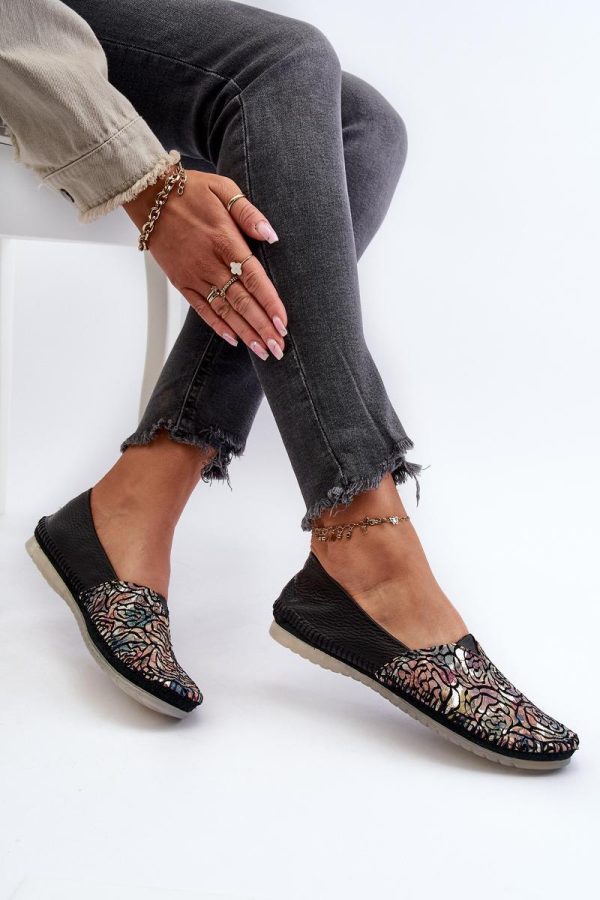 Black Ballet Flats in Ballet Flats, Ballet Pumps For Women with Fabric, Footbed and Upper Height