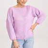 Violet Jumper in Sweaters, Pullovers, Jumpers, Turtlenecks, Boleros, Shrugs with Acrylic, Nylon, Polyester and Wool