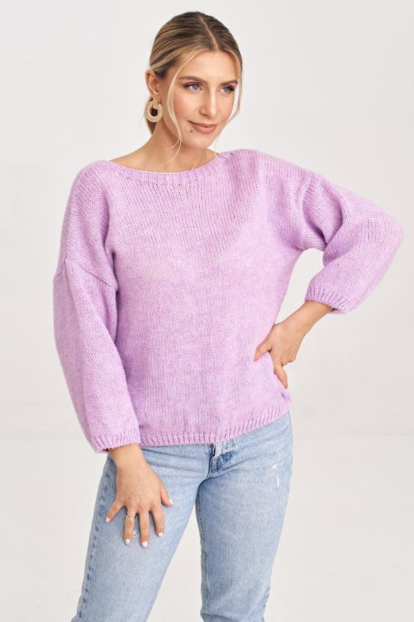 Violet Jumper in Sweaters, Pullovers, Jumpers, Turtlenecks, Boleros, Shrugs with Acrylic, Nylon, Polyester and Wool