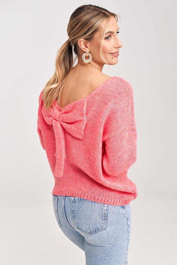Pink Jumper in Sweaters, Pullovers, Jumpers, Turtlenecks, Boleros, Shrugs with Acrylic, Nylon, Polyester and Wool