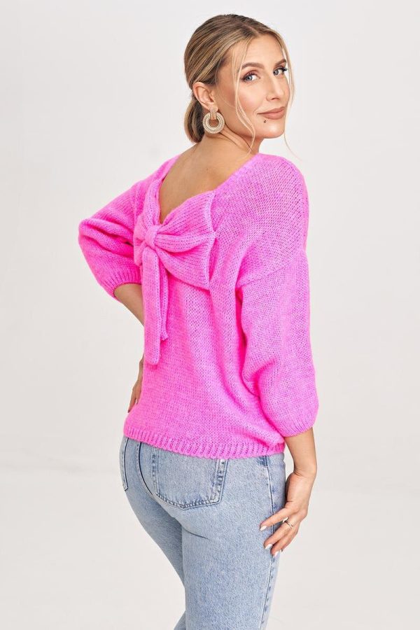 Pink Jumper in Sweaters, Pullovers, Jumpers, Turtlenecks, Boleros, Shrugs with Acrylic, Nylon, Polyester and Wool