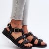 1031728.jpg Black Buskin in Sandals & Flip-Flops For Women with Fabric, Footbed, Heel Height and Platform Height