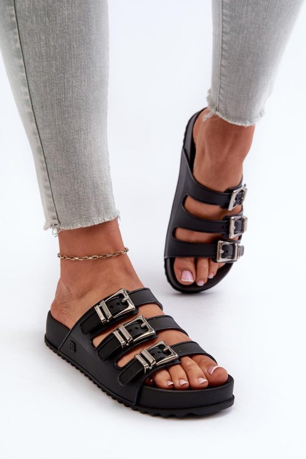 black Platform sandals model 197610 Step in style