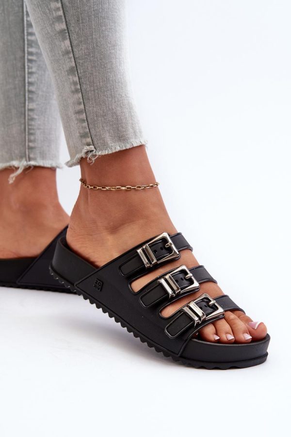 black Platform sandals model 197610 Step in style