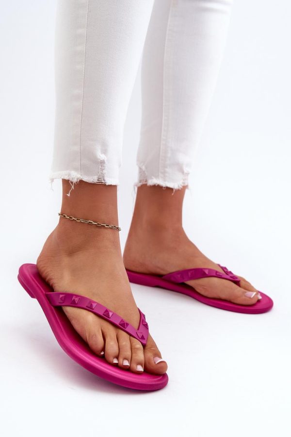 pink Japanese flip-flops model 197613 Step in style