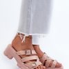 Pink Flip-flops in Sandals & Flip-Flops For Women with Fabric, Footbed, Heel Height and Platform Height