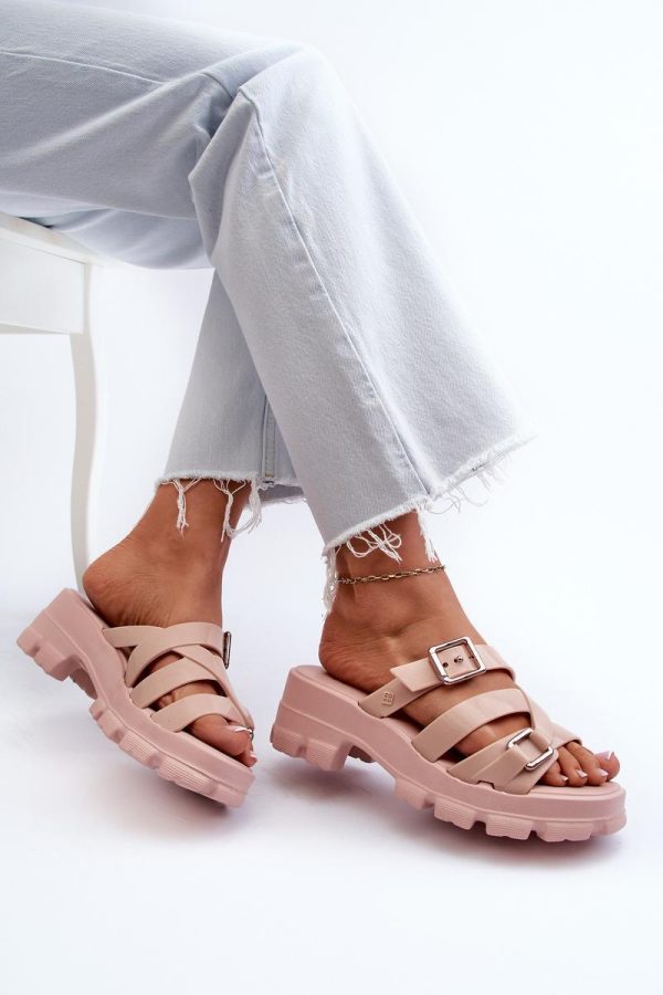 Pink Flip-flops in Sandals & Flip-Flops For Women with Fabric, Footbed, Heel Height and Platform Height
