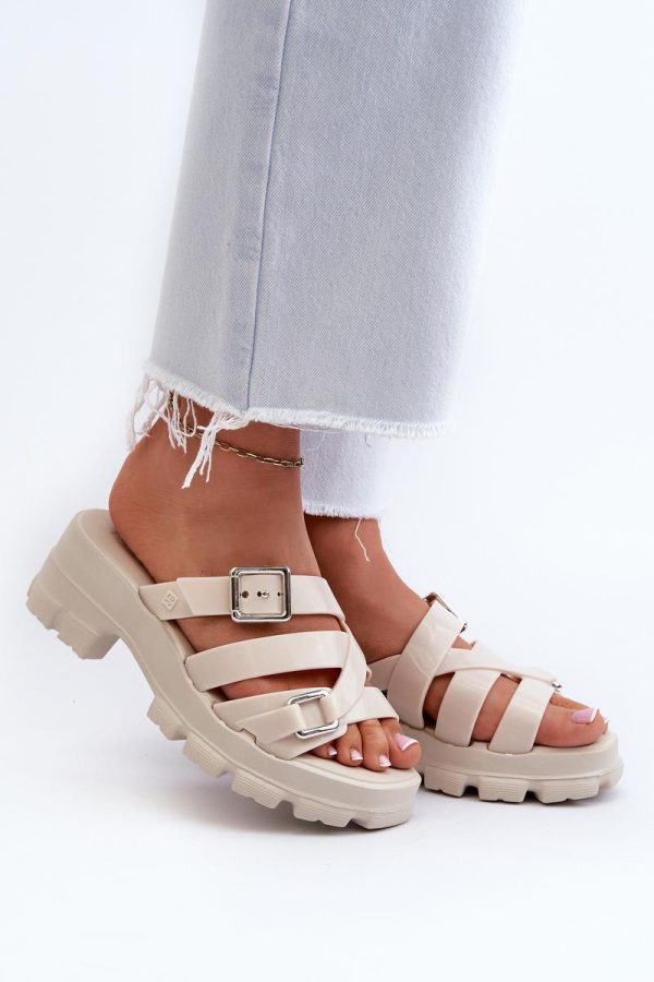 beige Flip-flops model 197668 Step in style