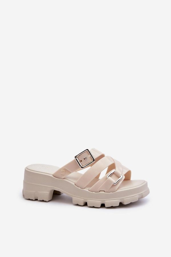 beige Flip-flops model 197668 Step in style
