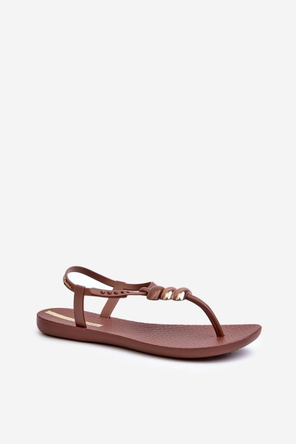 Brown Sandals in Sandals & Flip-Flops For Women with Fabric and Footbed