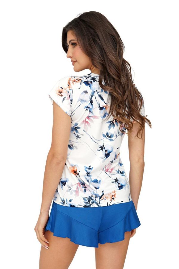 Blue Pyjama in Women`s Pyjamas, Sleepwear Sets with Spandex and Viscose