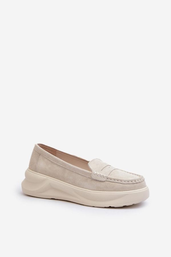 beige Mocassin model 197811 Step in style