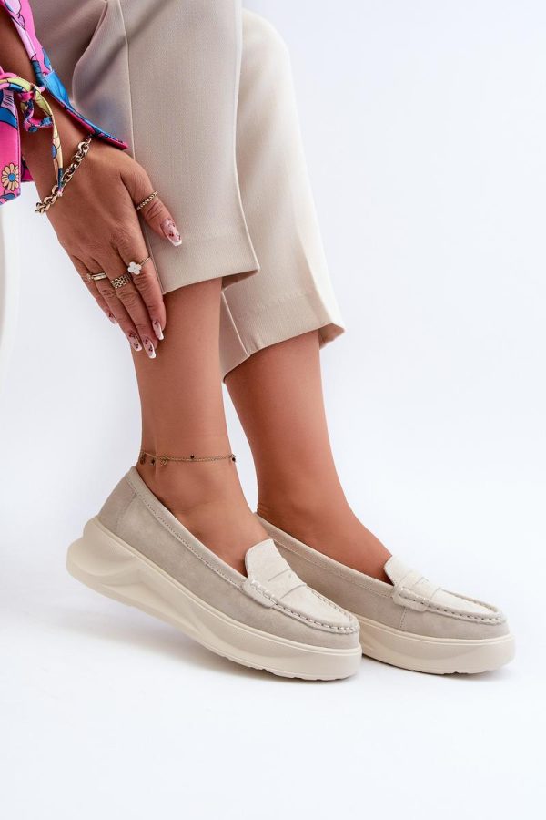 beige Mocassin model 197811 Step in style