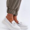 1032401.jpg White Mocassin in Moccasins, Loafers with Fabric, Footbed, Upper Height, Heel Height and Platform Height