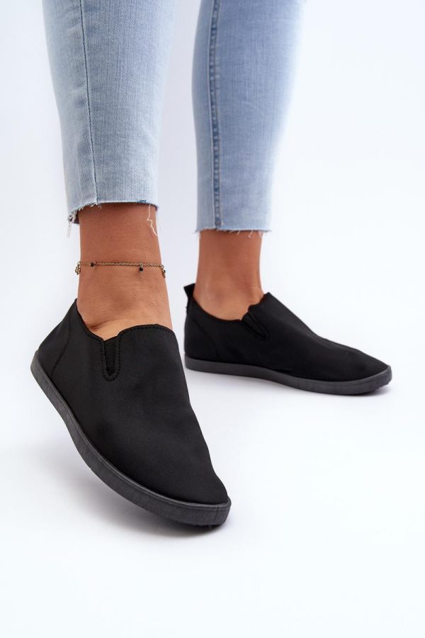 Black Sneakers in Women`s Athletic Shoes, Trainers, Sneakers with Fabric, Footbed and Upper Height