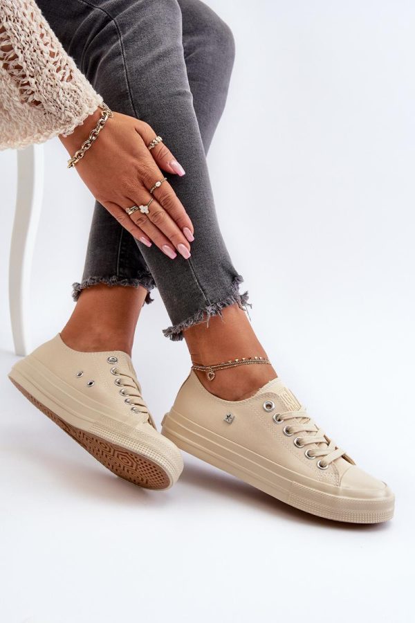 beige Sneakers model 197893 Step in style