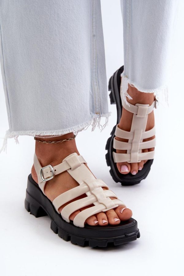 beige Sandals model 198044 Step in style