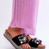 Black Flip-flops in Sandals & Flip-Flops For Women with Fabric, Footbed and Platform Height
