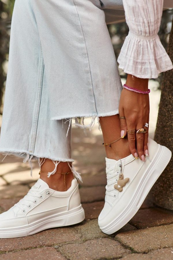 white Platform sneakers model 198190 Step in style