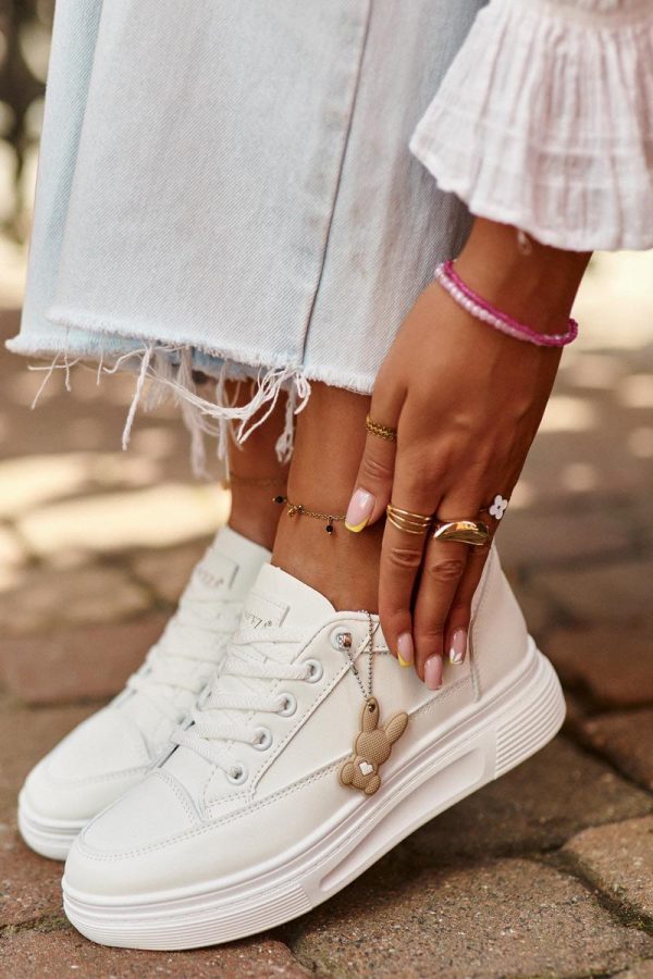 white Platform sneakers model 198190 Step in style