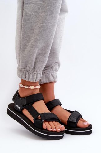 black Platform sandals model 198191 Step in style
