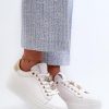 1033515.jpg White Platform Sneakers in Women`s Athletic Shoes, Trainers, Sneakers with Fabric, Footbed, Upper Height and Platform Height